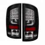2007 Dodge Ram 2500 Black LED Tail Lights