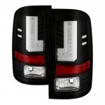 2016 GMC Sierra 1500 Black LED Tail Lights SS-Series