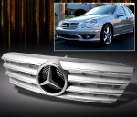 Mercedes Benz C Class 2001-2007 Silver Sport Grille