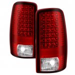 2005 GMC Yukon Denali Red Clear LED Tail Lights 2005 GMC Yukon Denali Red Clear LED Tail Lights