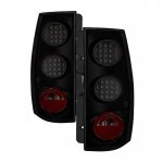 2007 Chevy Tahoe Black Smoked LED Tail Lights