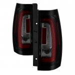 2013 Chevy Tahoe Black Smoked LED Tail Lights Tube