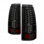 2000 GMC Sierra 3500 Black Full LED Tail Lights