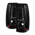 2005 GMC Sierra 2500 Black LED Tail Lights C-DRL