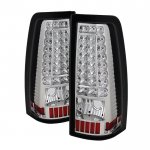2000 Chevy Silverado 3500 Clear LED Tail Lights C-DRL