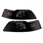 Ford Mustang 1999-2004 Black Smoked Headlights