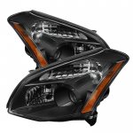 Nissan Maxima 2007-2008 Black Headlights