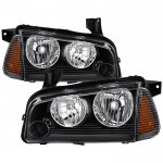 Dodge Charger 2006-2010 Black Headlights Corner Lights