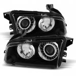 2009 Dodge Charger Black HID Headlights 2009 Dodge Charger Black HID Headlights