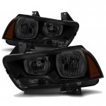 Dodge Charger 2011-2014 Black Smoked Headlights