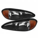 Pontiac Grand AM 1999-2005 Black Headlights