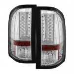 2012 Chevy Silverado 3500HD Chrome L-Custom LED Tail Lights