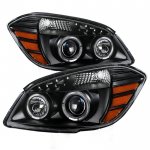 Pontiac Pursuit 2005-2006 Black LED Halo Projector Headlights