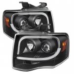 2009 Ford Expedition Black Projector Headlights