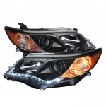 2013 Toyota Camry Black Projector Headlights with LED