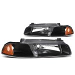 Dodge Stratus 1995-2000 Black Headlights