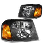 GMC Envoy 2002-2009 Black Headlights