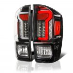 2016 Toyota Tacoma Black Custom LED Tail Lights