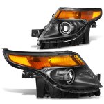Ford Explorer 2011-2015 Black Projector Headlights