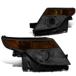 Ford Explorer 2011-2015 Smoked Projector Headlights