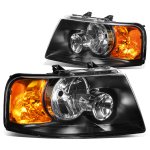 2006 Ford Expedition Headlights Black 2006 Ford Expedition Headlights Black