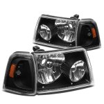 Ford Ranger 2001-2011 Black Headlights Set