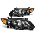 Toyota Corolla 2011-2013 Headlights Black