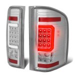 2007 Chevy Silverado 3500HD Clear LED Tail Lights C-Tube