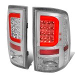 2013 Dodge Ram 2500 Clear LED Tail Lights Red C-Tube