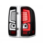 2012 Chevy Silverado 3500HD Custom LED Tail Lights Black Clear