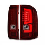 2010 Chevy Silverado 3500HD Custom LED Tail Lights Red Smoked