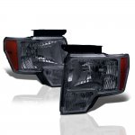 2011 Ford F150 Smoked Euro Headlights