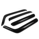 2010 Jeep Wrangler Tinted Side Window Visors Deflectors