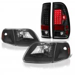 2002 Ford F150 Black Headlights and LED Tail Lights