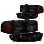 2004 GMC Yukon Denali Black Smoked Headlights