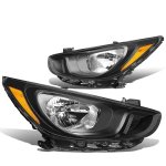 Hyundai Accent 2012-2017 Black Headlights
