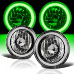 Chevy Vega 1971-1977 Black Green Halo Tube Sealed Beam Headlight Conversion Chevy Vega 1971-1977 Black Green Halo Tube Sealed Beam Headlight Conversion