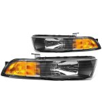 Mitsubishi Galant 1999-2003 Black Headlights