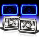 1995 Chevy 1500 Pickup Black Blue Halo Tube Sealed Beam Headlight Conversion