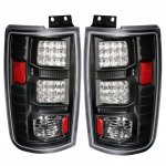 2000 Ford Expedition Black LED Tail Lights