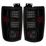 2002 Ford Expedition Black Smoked LED Tail Lights 2002 Ford Expedition Black Smoked LED Tail Lights