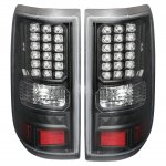 2005 Ford F150 Black LED Tail Lights