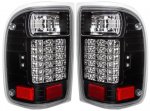 1993 Ford Ranger Black LED Tail Lights