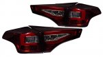 Toyota RAV4 2013-2015 Smoked Red Tube LED Tail Lights