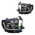 2016 Toyota Tundra Black Projector Headlights LED DRL