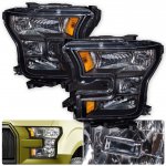 2015 Ford F150 Black Euro Headlights