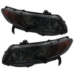 2009 Honda Civic Coupe Smoked Headlights
