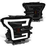 2017 Ford F150 Smoked LED DRL Headlights