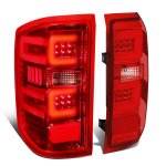 2018 Chevy Silverado LED Tail Lights Red C-Tube