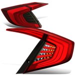 Honda Civic Sedan 2016-2018 Tinted Tube LED Tail Lights